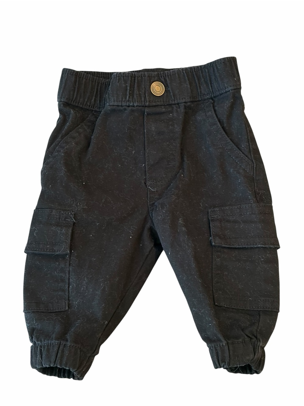 Garanimals Black Cargo Jogger Pants Baby 0–3 Months